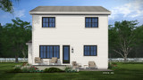 Farmhouse House Plan - Ramsey 53647 - Rear Exterior