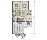 Farmhouse House Plan - Ramsey 53647 - 1st Floor Plan