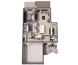 Farmhouse House Plan - Ramsey 53647 - 1st Floor Plan Dollhouse - 