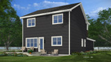 Bungalow House Plan - Mill Stone 79890 - Rear Exterior