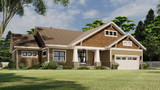 Craftsman House Plan - Aspen Shores 39902 - Front Exterior