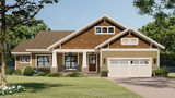 Craftsman House Plan - Aspen Shores 39902 - Front Exterior