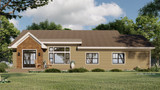 Craftsman House Plan - Aspen Shores 39902 - Rear Exterior