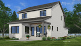 Farmhouse House Plan - Livingston 43317 - Rear Exterior