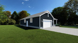 Craftsman House Plan - The Courtney 46998 - Left Exterior