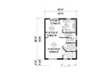 European House Plan - 64072 - 1st Floor Plan