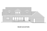 Farmhouse House Plan - Mystic Lake 84402 - Rear Exterior