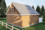 Mountain Rustic House Plan - Finn 73841 - Rear Exterior