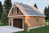 Mountain Rustic House Plan - Finn 73841 - Right Exterior