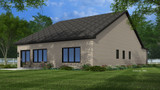 Contemporary House Plan - Lydia 50868 - Rear Exterior