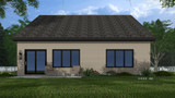 Contemporary House Plan - Lydia 50868 - Rear Exterior