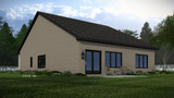 Contemporary House Plan - Lydia 50868 - Rear Exterior