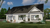 Farmhouse House Plan - Briars 56103 - Rear Exterior
