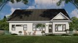 Farmhouse House Plan - Briars 56103 - Rear Exterior