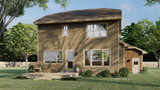Craftsman House Plan - Woodlands 74847 - Rear Exterior