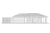 Traditional House Plan - Poolhouse 88845 - Left Exterior