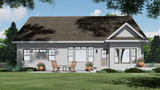 Traditional House Plan - Elmsgate 45978 - Rear Exterior