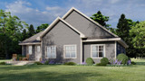 Traditional House Plan - Oakwood 60169 - Rear Exterior
