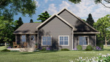 Traditional House Plan - Oakwood 60169 - Rear Exterior