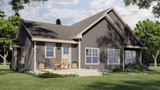 Traditional House Plan - Oakwood 60169 - Rear Exterior