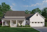 Farmhouse House Plan - Willow Creek Farms 72428 - Front Exterior