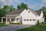 Farmhouse House Plan - Willow Creek Farms 72428 - Front Exterior