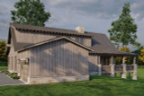 Mountain Rustic House Plan - Stone Creek Falls 81104 - Left Exterior