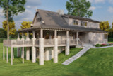 Mountain Rustic House Plan - Stone Creek Falls 81104 - Right Exterior