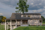 Mountain Rustic House Plan - Stone Creek Falls 81104 - Right Exterior