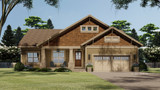 Craftsman House Plan - Shady Oak 41012 - Front Exterior