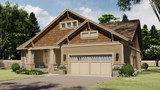 Craftsman House Plan - Shady Oak 41012 - Front Exterior