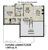 Farmhouse House Plan - Pinewood 49891 - Basement Floor Plan