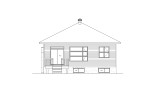 Secondary Image - Modern House Plan - 30518 - Rear Exterior