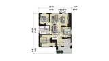 Modern House Plan - 30518 - 1st Floor Plan