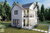 Farmhouse House Plan - Hartford 24968 - Left Exterior