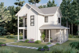 Farmhouse House Plan - Hartford 24968 - Right Exterior