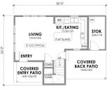 Farmhouse House Plan - Hartford 24968 - 1st Floor Plan