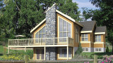 Mountain Rustic House Plan - 84349 - Front Exterior