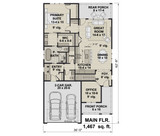 Craftsman House Plan - Osterville 97199 - 1st Floor Plan