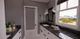 Craftsman House Plan - Pine Valley 60460 - Master Bathroom