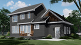 Craftsman House Plan - Fairview 30639 - Rear Exterior