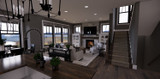 Craftsman House Plan - Fairview 30639 - Great Room