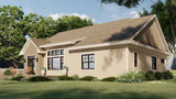 Traditional House Plan - Hawthorne 93602 - Rear Exterior