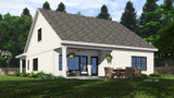 Farmhouse House Plan - Villanova 72886 - Rear Exterior