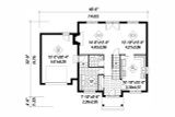French Country House Plan - 53267 - 1st Floor Plan