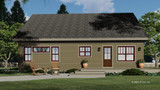 Craftsman House Plan - Augusta 53359 - Rear Exterior