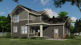Craftsman House Plan - Springfield 47332 - Rear Exterior