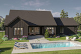 Modern House Plan - Willowbrook 71061 - Rear Exterior