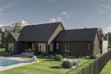 Modern House Plan - Willowbrook 71061 - Rear Exterior
