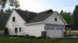 Craftsman House Plan - Linville 35334 - Left Exterior